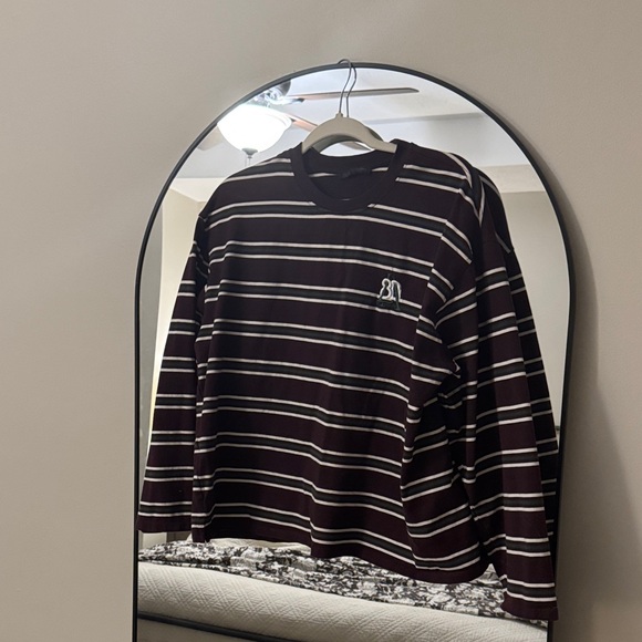 Zara Emroidered Striped Top - Picture 2 of 2